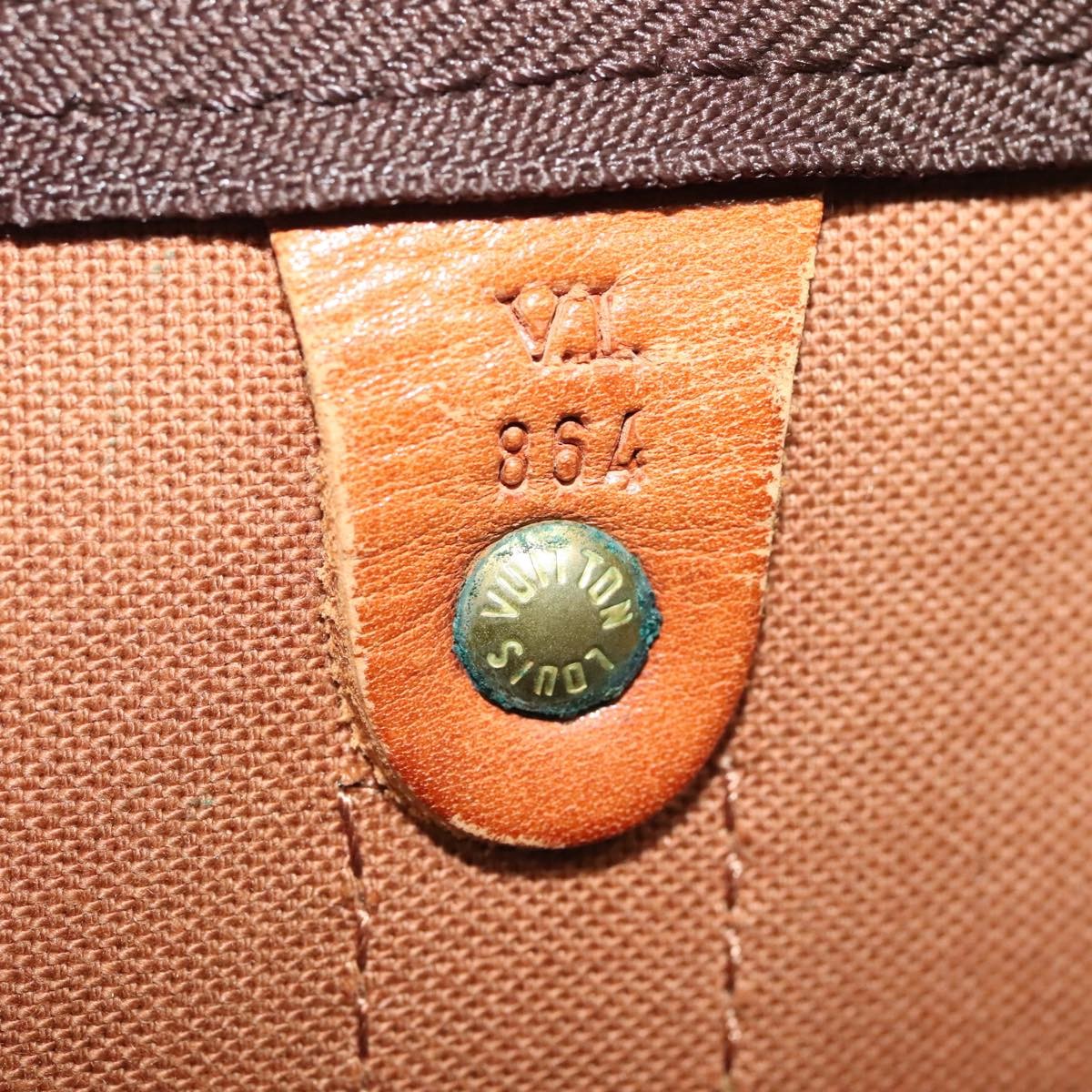 Louis Vuitton Keepall Bag Monogram Canvas Brown Canvas Travel Bag