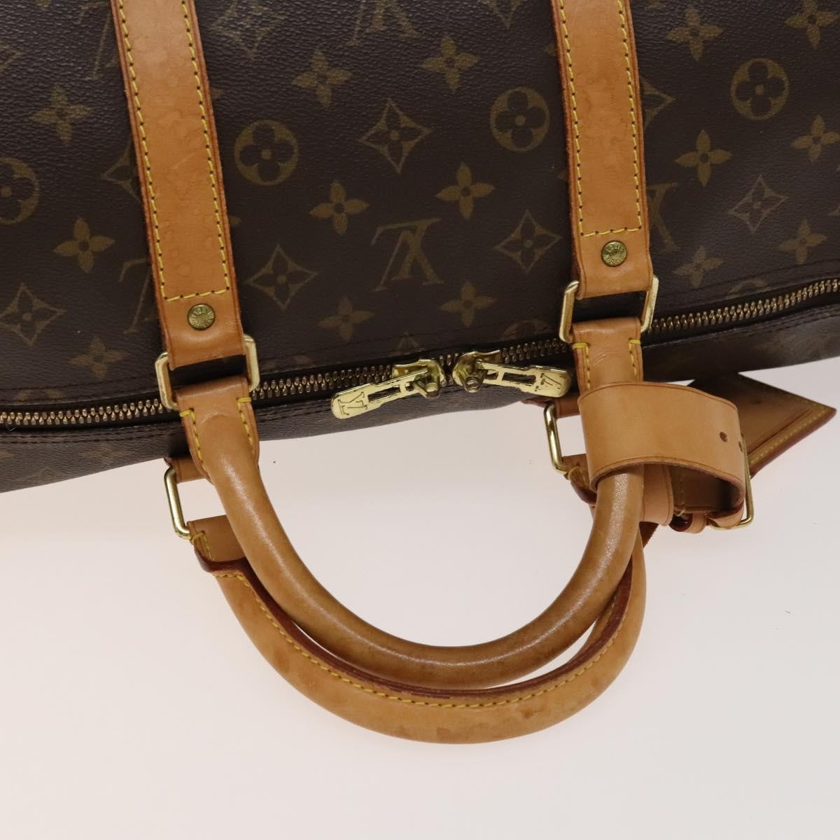 Louis Vuitton Keepall Bag Monogram Canvas Brown Canvas Travel Bag