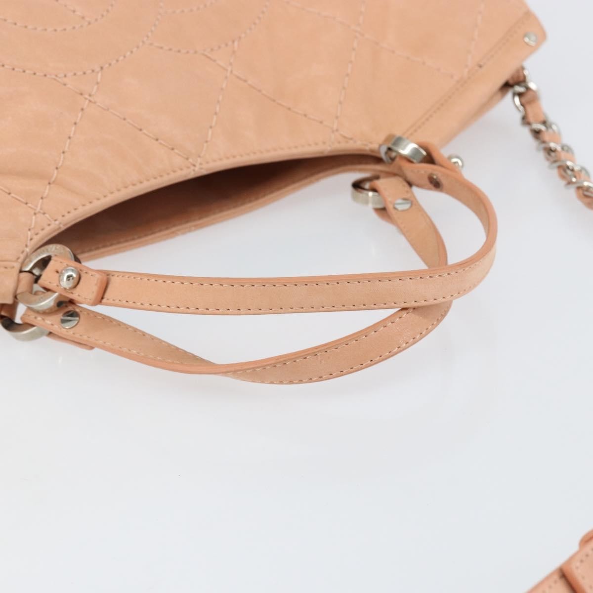Chanel Cc Sea Hit Tote Quilted Iridescent Calfskin Pink Leather Shoulder Bag Bag