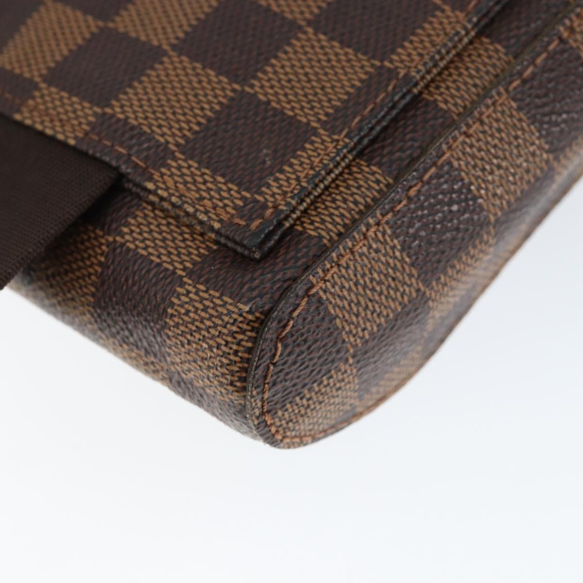 Louis Vuitton Geronimos Waist Bag Damier Brown Canvas Clutche & Pouche Bag