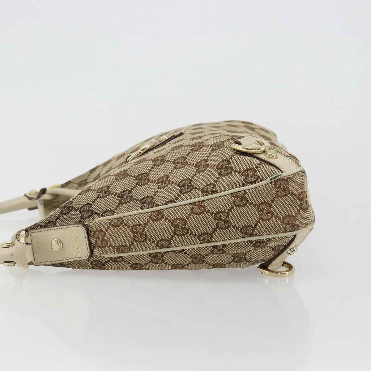 Gucci Abbey Shoulder Bag Gg Canvas Beige Canvas Shoulder Bag Bag (Pre-Owned)