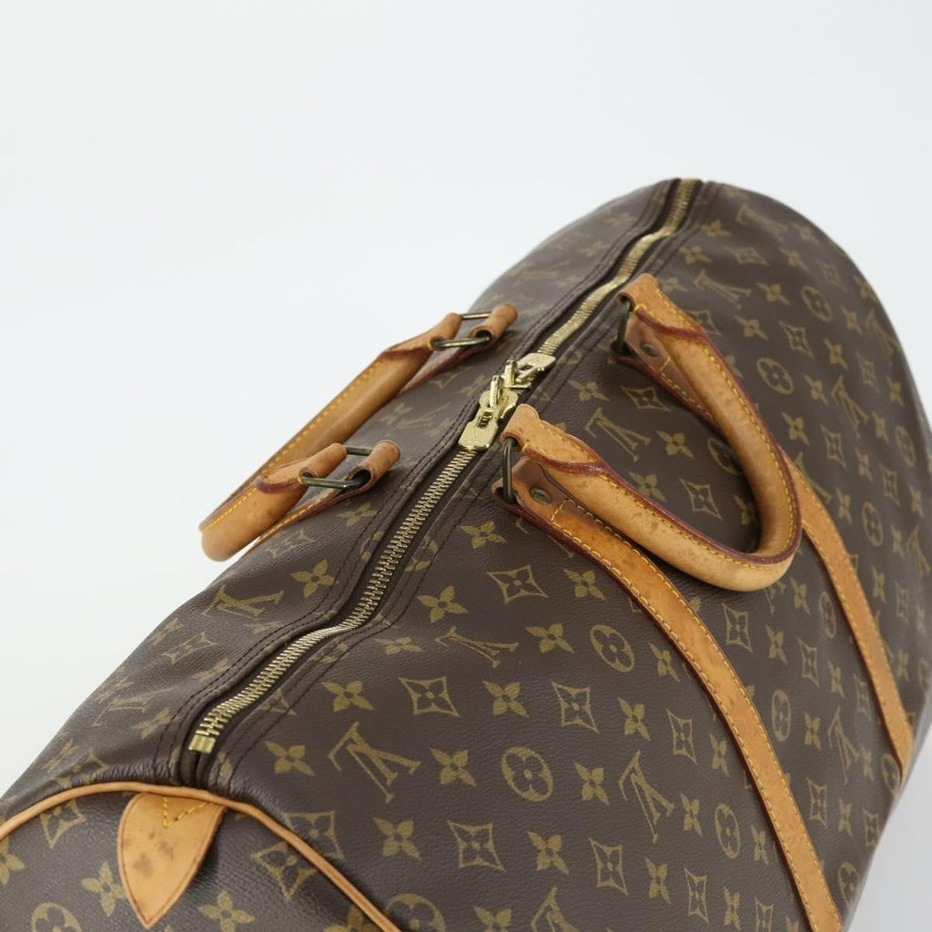 Louis Vuitton Keepall Bag Monogram Canvas Brown Canvas Travel Bag