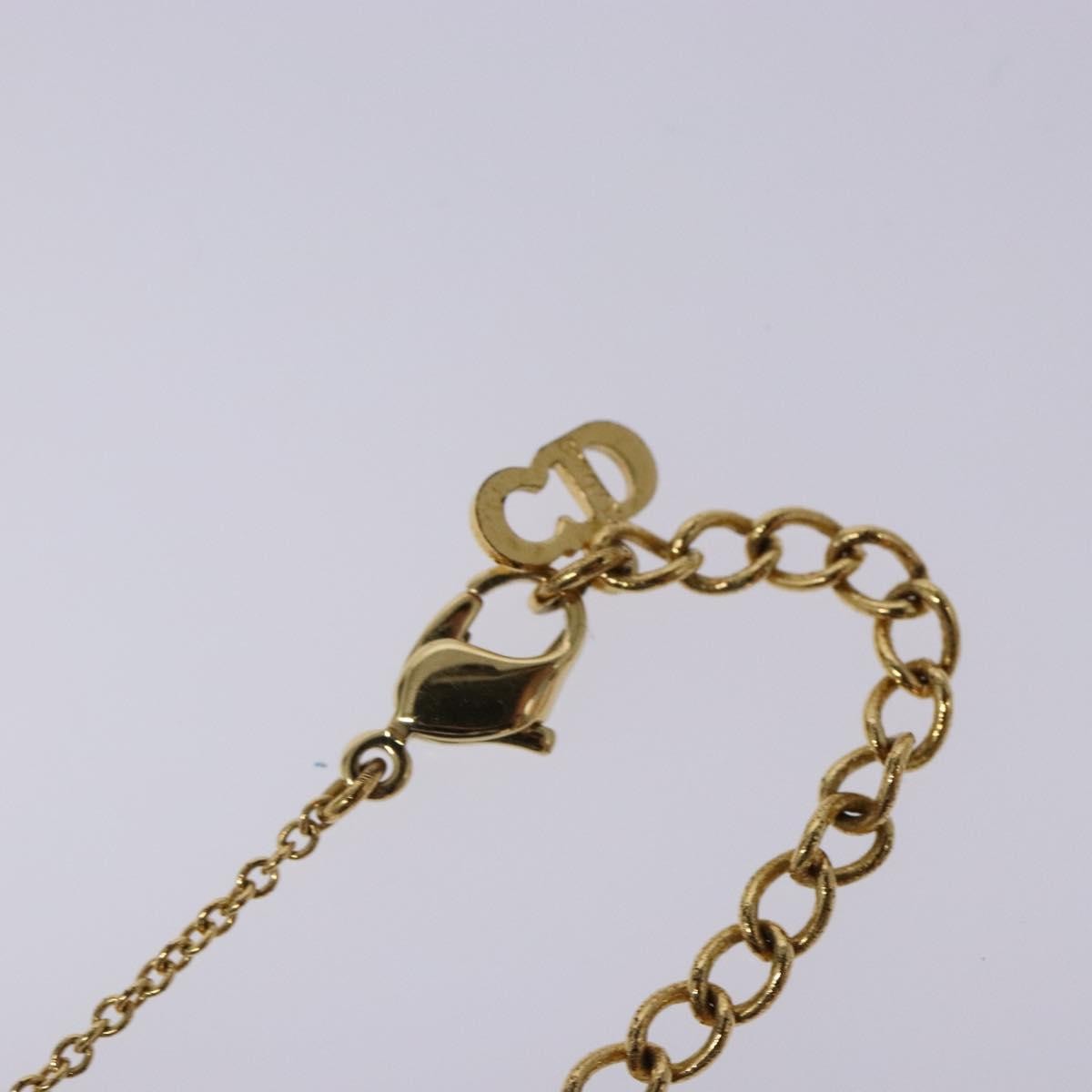Christian Dior Cd Pendant Necklace Metal Gold Metal Necklace Jewelry (Pre-Owned)