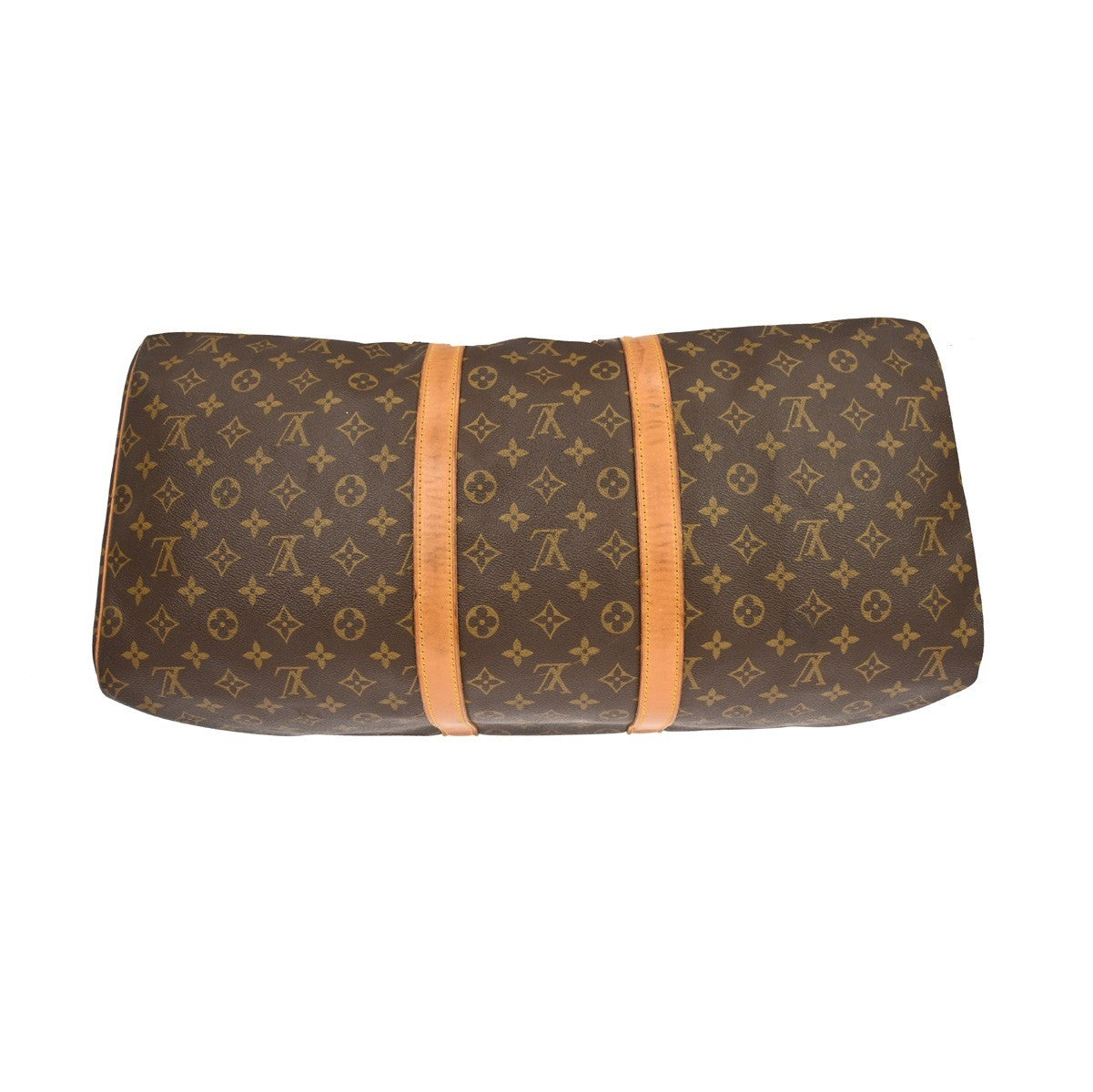 Louis Vuitton Keepall Bag Monogram Canvas Brown Canvas Travel Bag