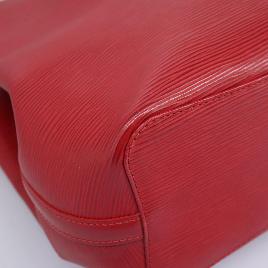 Louis Vuitton Mandara Handbag Epi Leather Red Leather Shoulder Bag