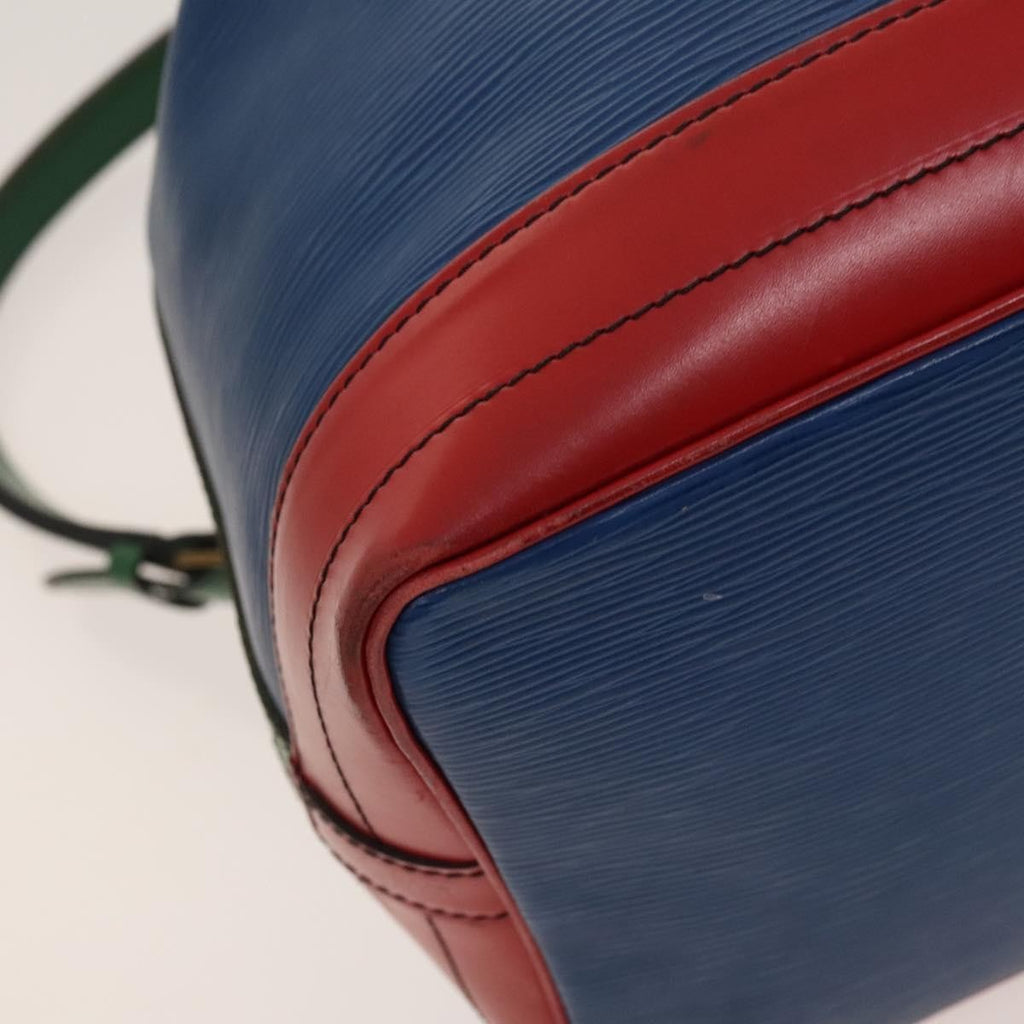 Louis Vuitton Tricolor Noe Handbag Epi Leather Blue Leather Bag