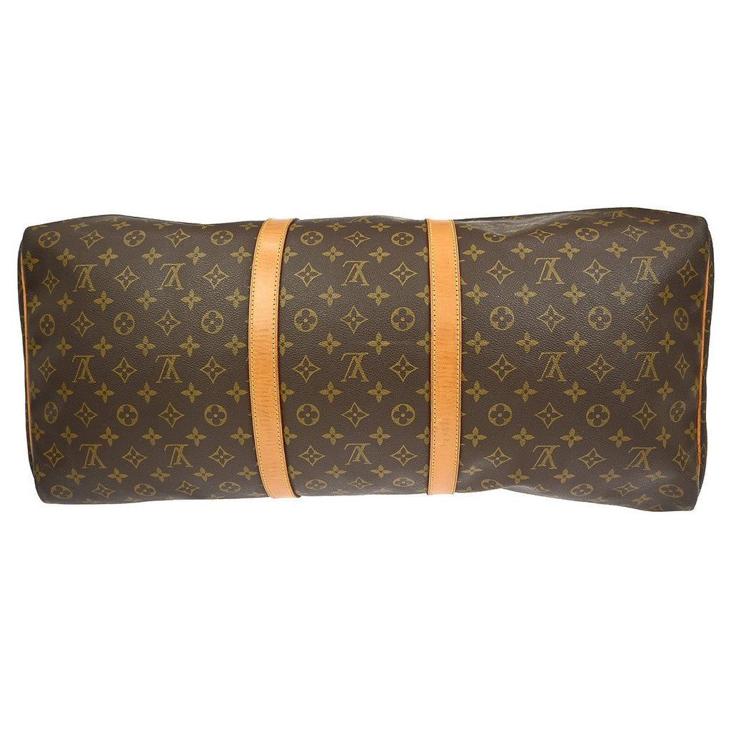 Louis Vuitton Keepall Bag Monogram Canvas Brown Canvas Travel Bag