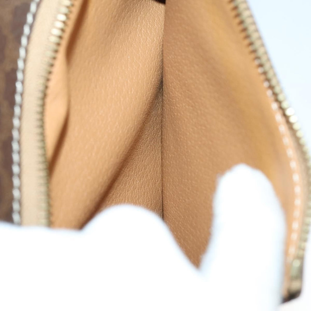 Celine Vintage Macadam Backpack Canvas And Leather Brown Canvas Backpack Bag