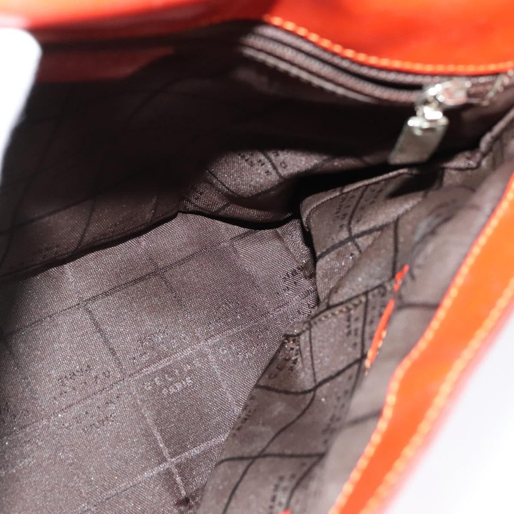 Celine Shoulder Bag Canvas Orange Canvas Shoulder Bag Bag
