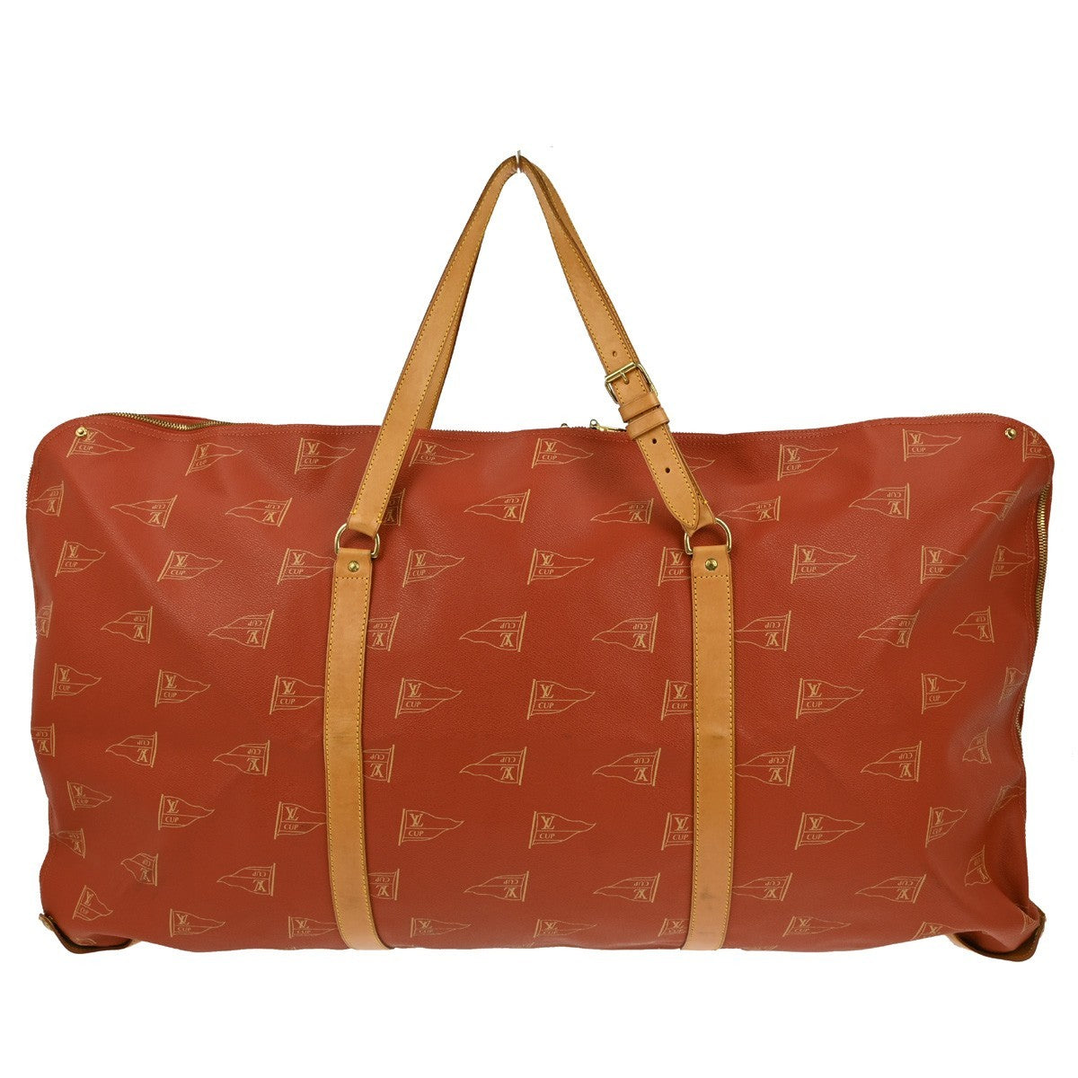 Louis Vuitton Cup Garment Cover Coated Canvas Red Canvas Travel Bag