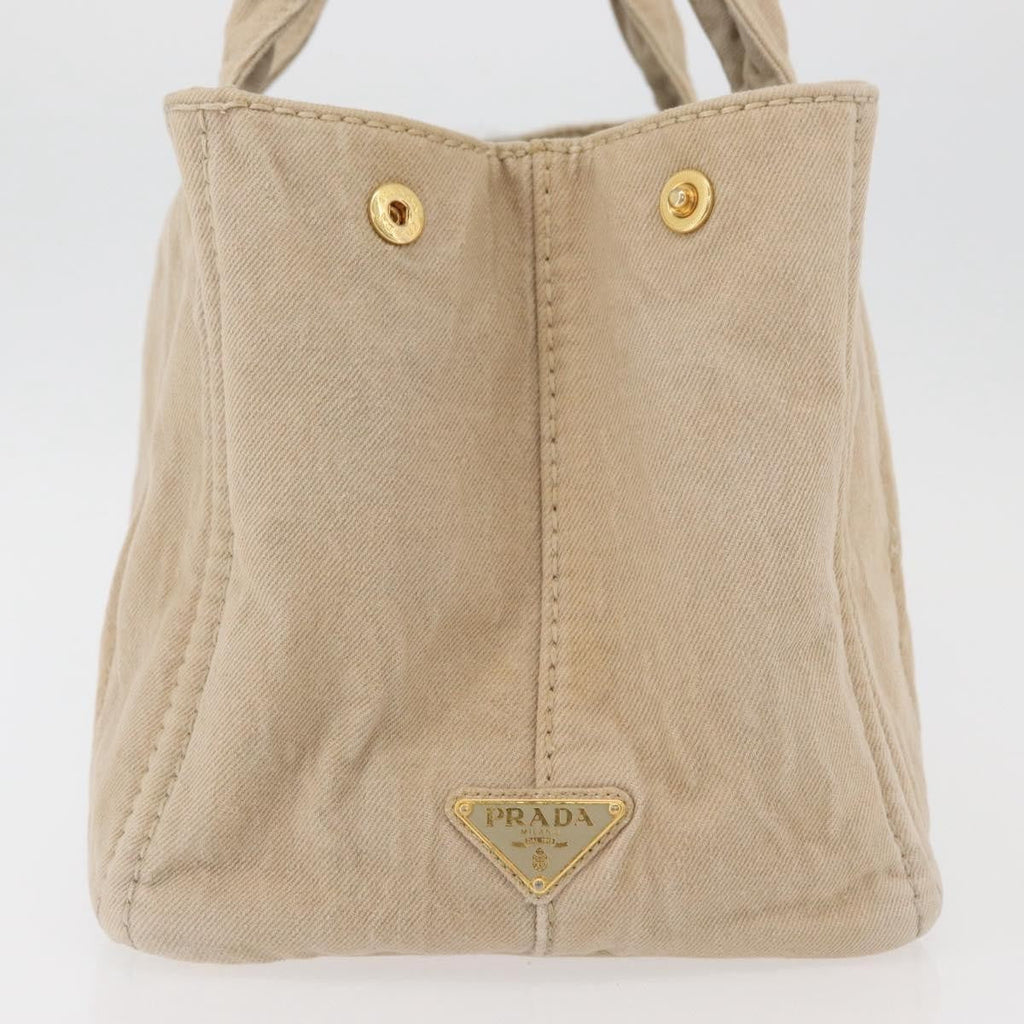 Prada Canapa Tote Canvas Beige Canvas Tote Bag Bag