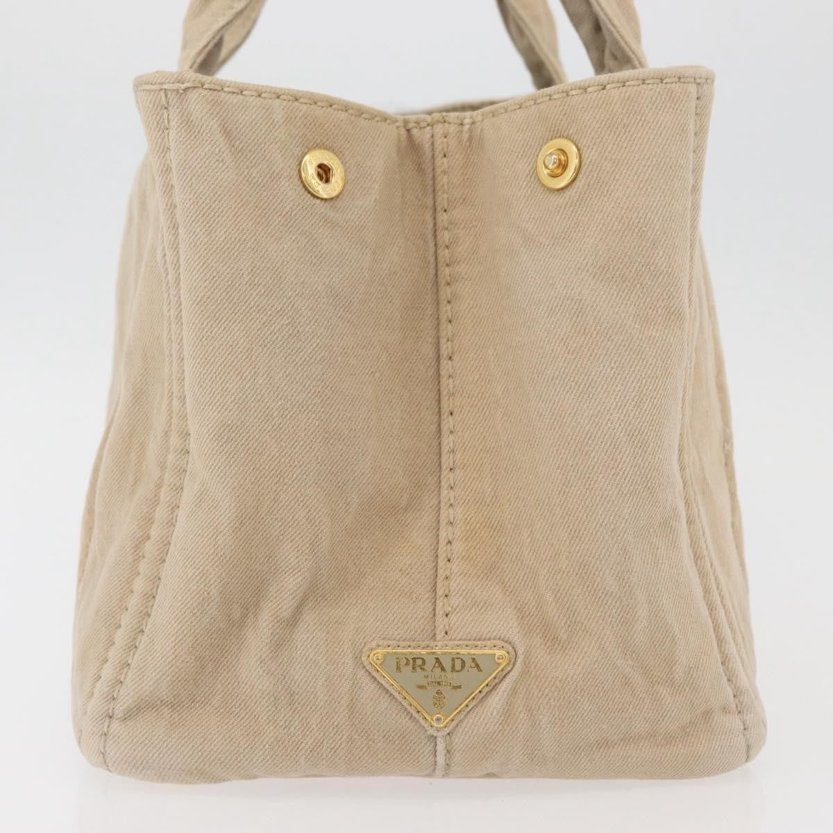 Prada Canapa Tote Canvas Beige Canvas Tote Bag Bag