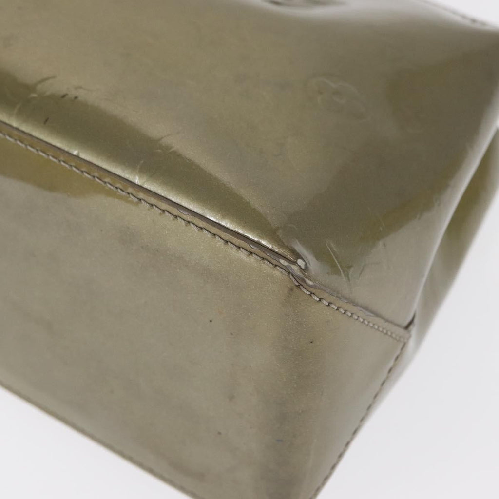 Louis Vuitton Wilshire Handbag Monogram Vernis Gray Patent_Leather Tote Bag