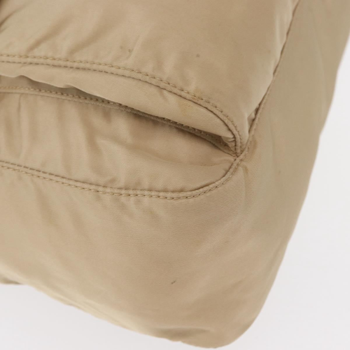 Prada Buckle Messenger Bag Tessuto Beige Nylon Shoulder Bag Bag