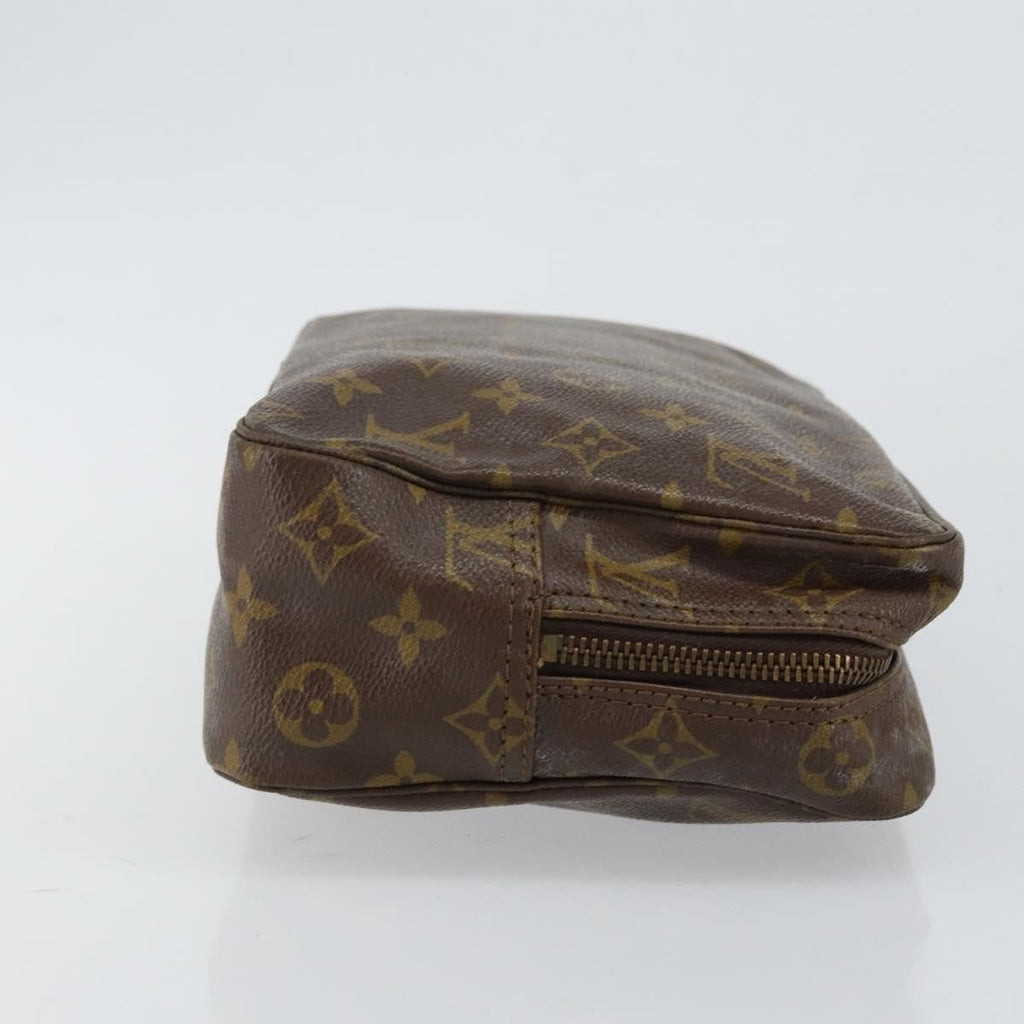 Louis Vuitton Trousse Toiletry Pouch Monogram Canvas Brown Canvas Toiletry Case Accessory