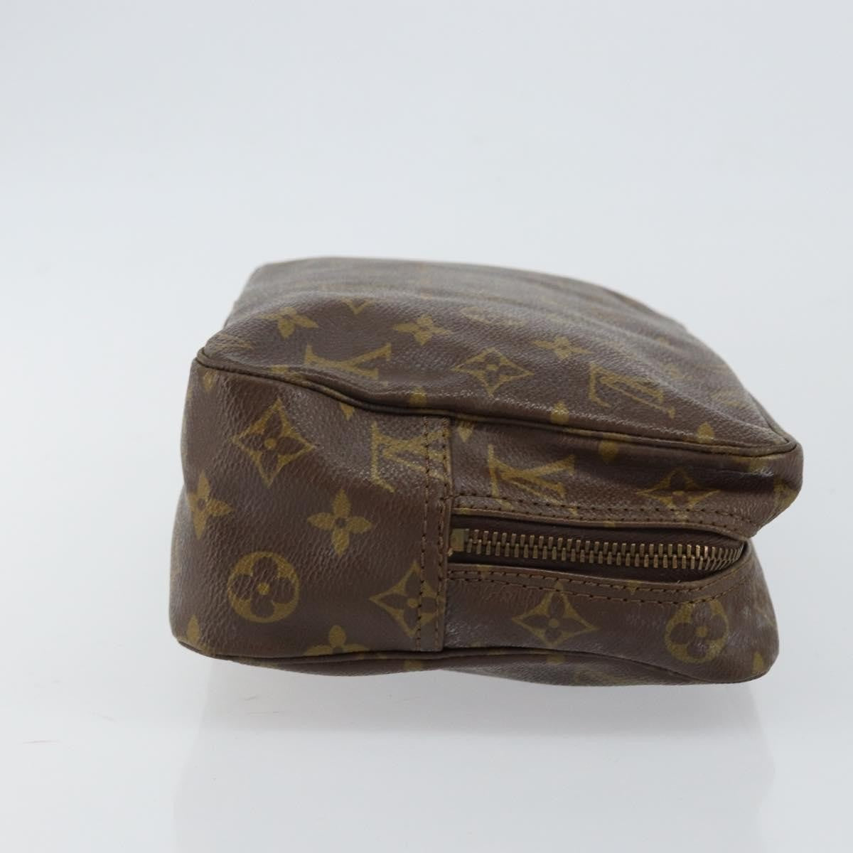 Louis Vuitton Trousse Toiletry Pouch Monogram Canvas Brown Canvas Toiletry Case Accessory