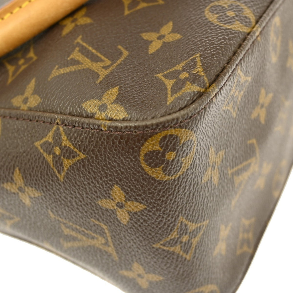 Louis Vuitton Monogram Looping Handbag Monogram Canvas Brown Canvas Shoulder Bag