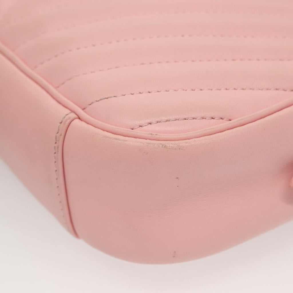 Louis Vuitton New Wave Camera Bag Quilted Leather Pink Leather Bag