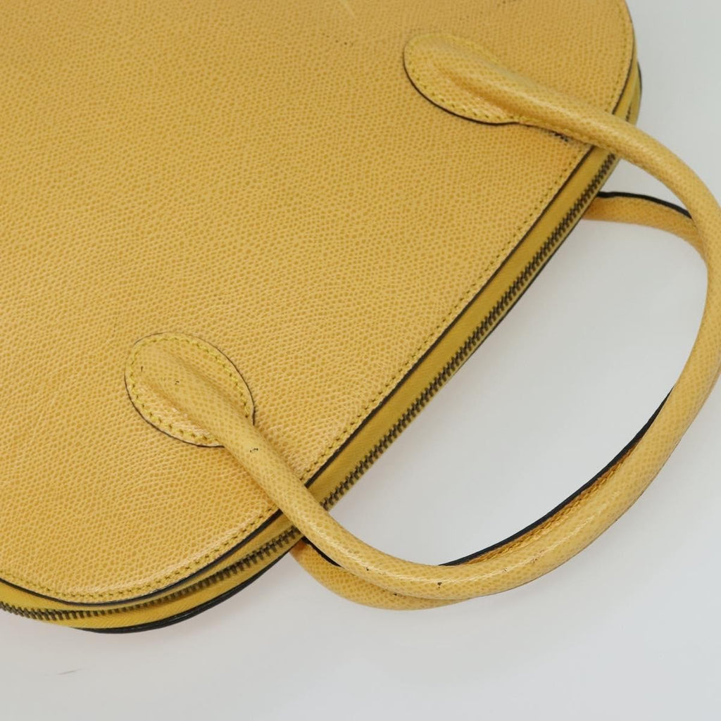 Celine Handbag Leather Yellow Leather Handbag