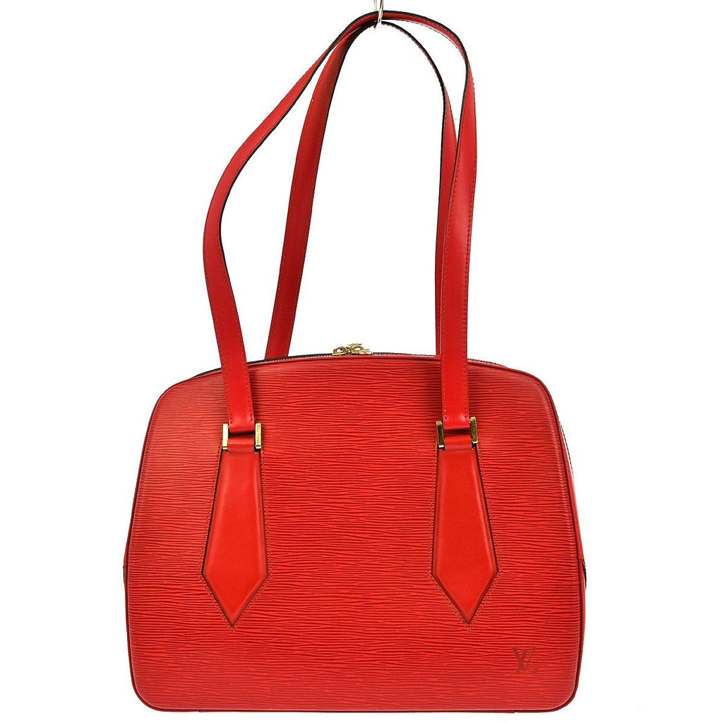 Louis Vuitton Voltaire Handbag Epi Leather Red Leather Shoulder Bag