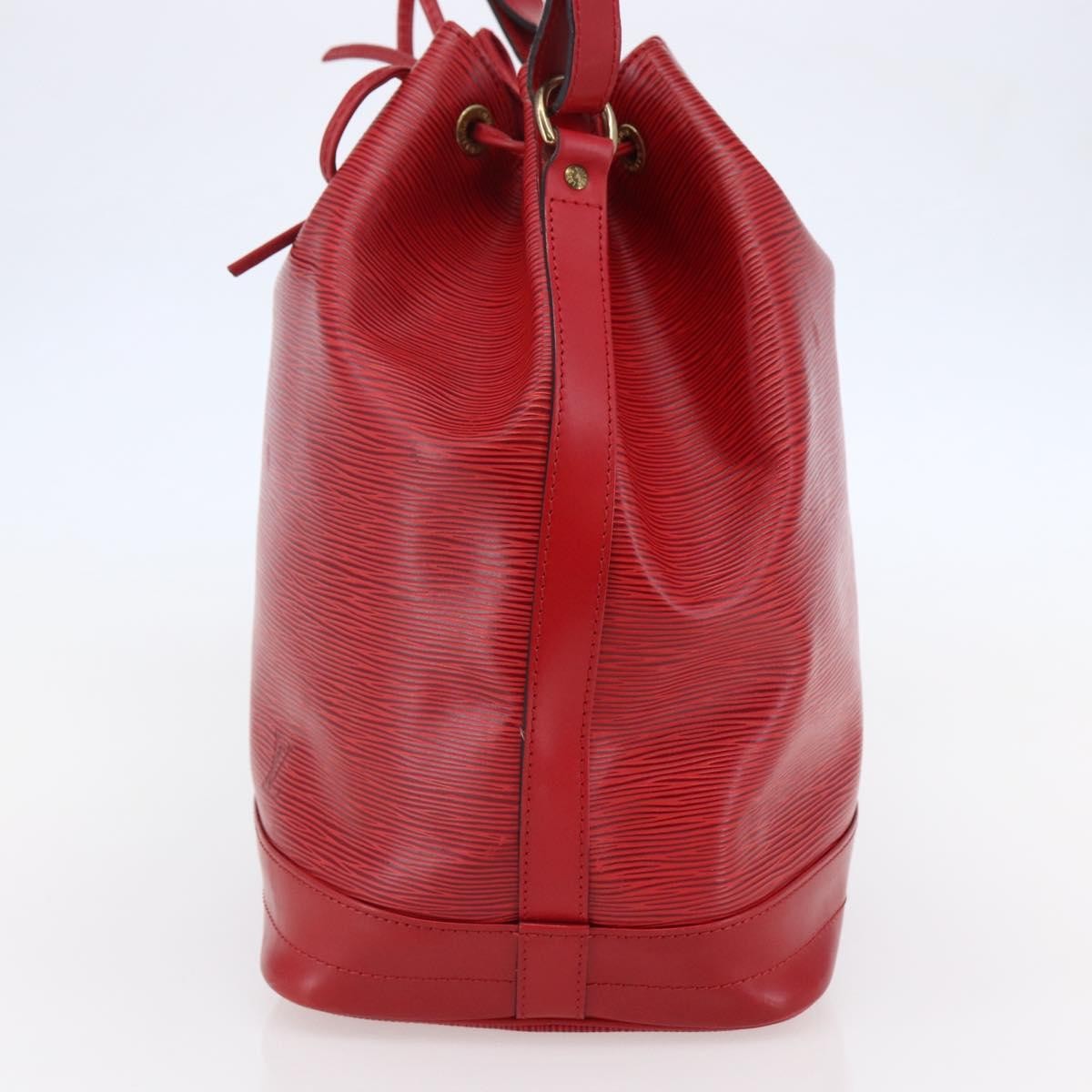 Louis Vuitton Noe Handbag Epi Leather Red Leather Bag
