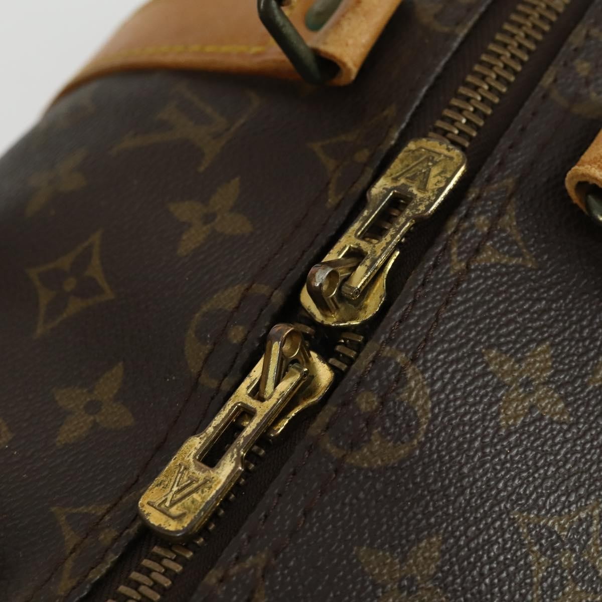 Louis Vuitton Keepall Bag Monogram Canvas Brown Canvas Travel Bag