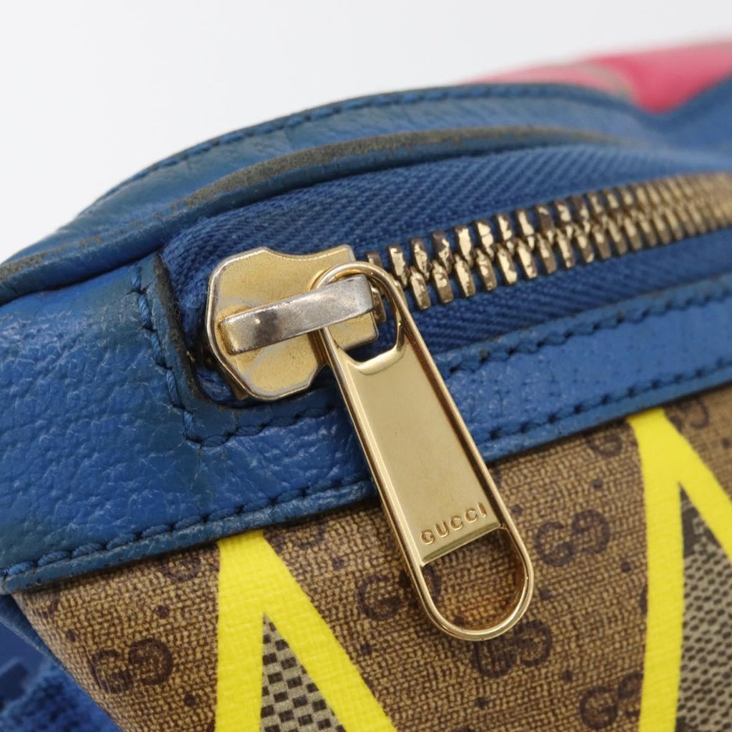 Gucci Gg Supreme Belt Bag Gg Coated Canvas And Leather Multicolour Pvc Crossbody Bag Bag (Pre-Owned)