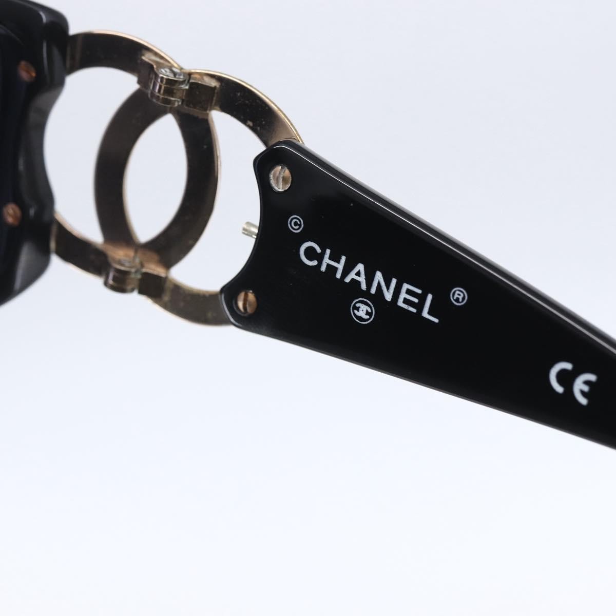 Chanel Chanel Logo Sunglasses Eye Wear Plastic Black Plastic Sunglasse Accessory