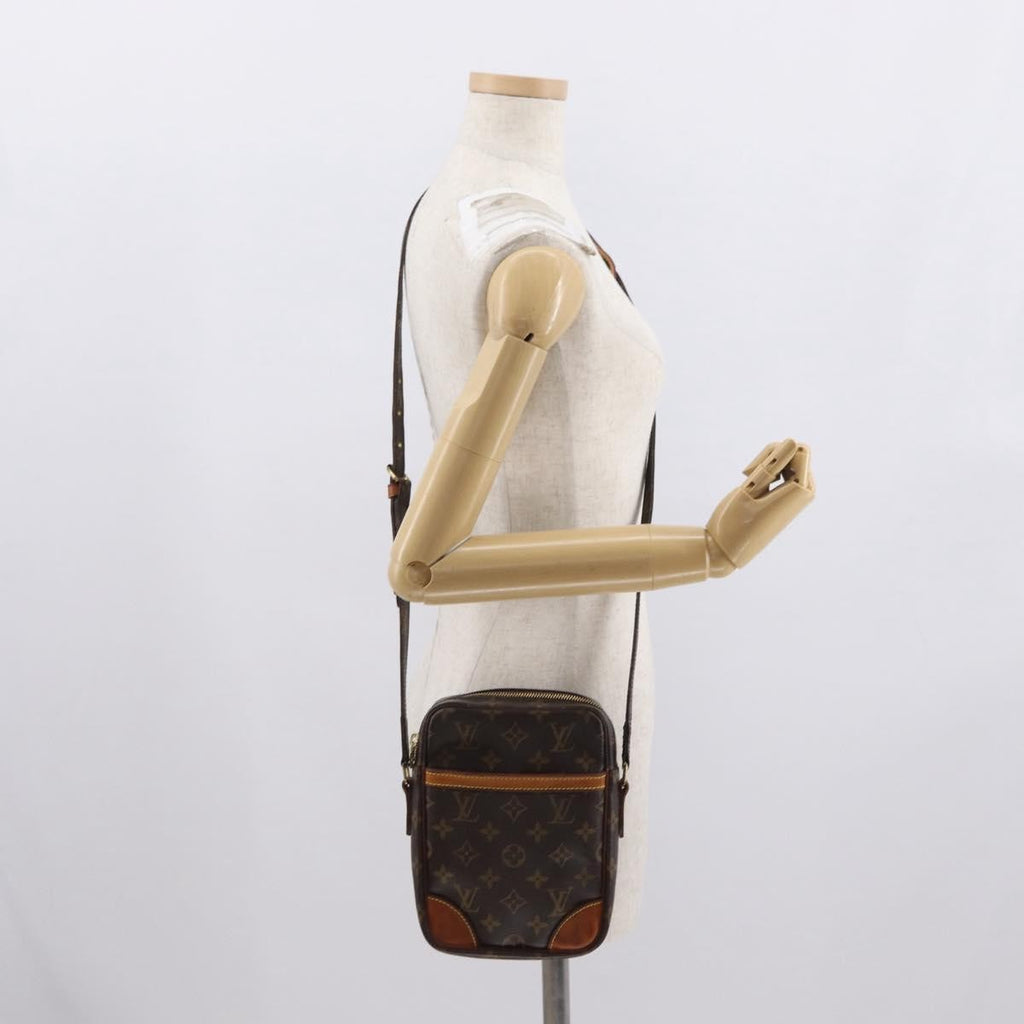 Louis Vuitton Danube Handbag Monogram Canvas Brown Canvas Shoulder Bag