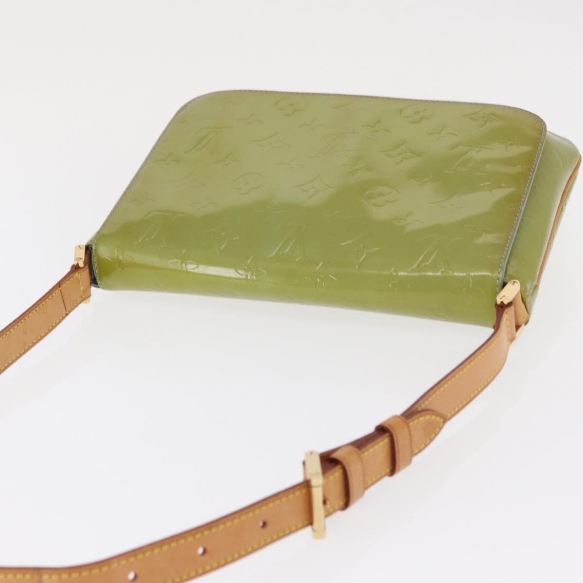 Louis Vuitton Thompson Street Handbag Monogram Vernis Green Patent_Leather Shoulder Bag