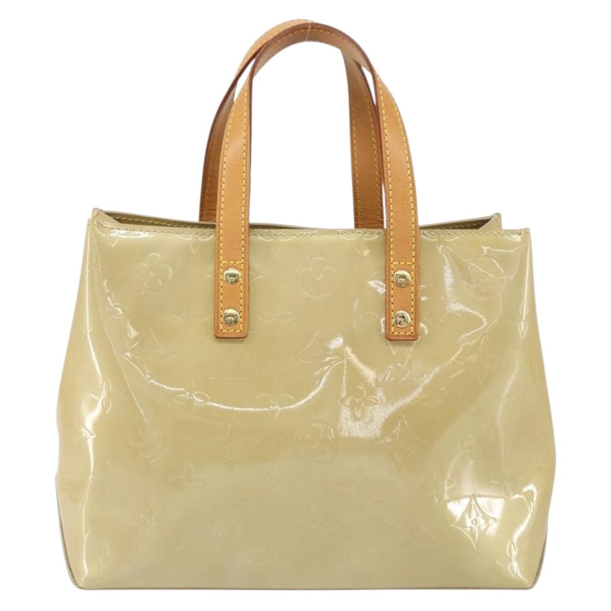 Louis Vuitton Reade Handbag Monogram Vernis Beige Patent_Leather Handbag