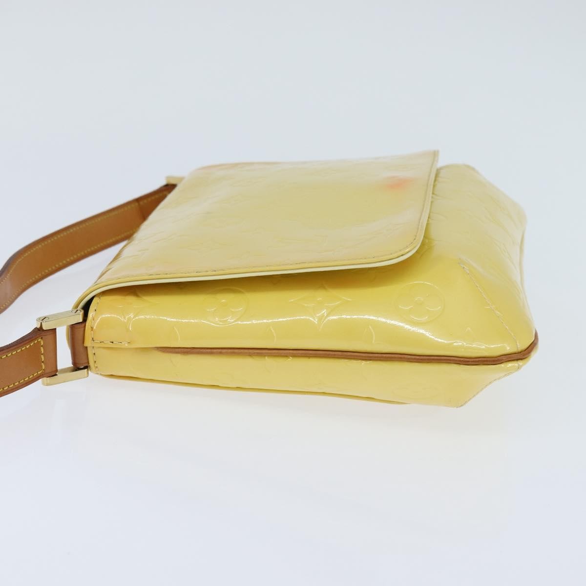 Louis Vuitton Thompson Street Handbag Monogram Vernis Yellow Patent_Leather Shoulder Bag