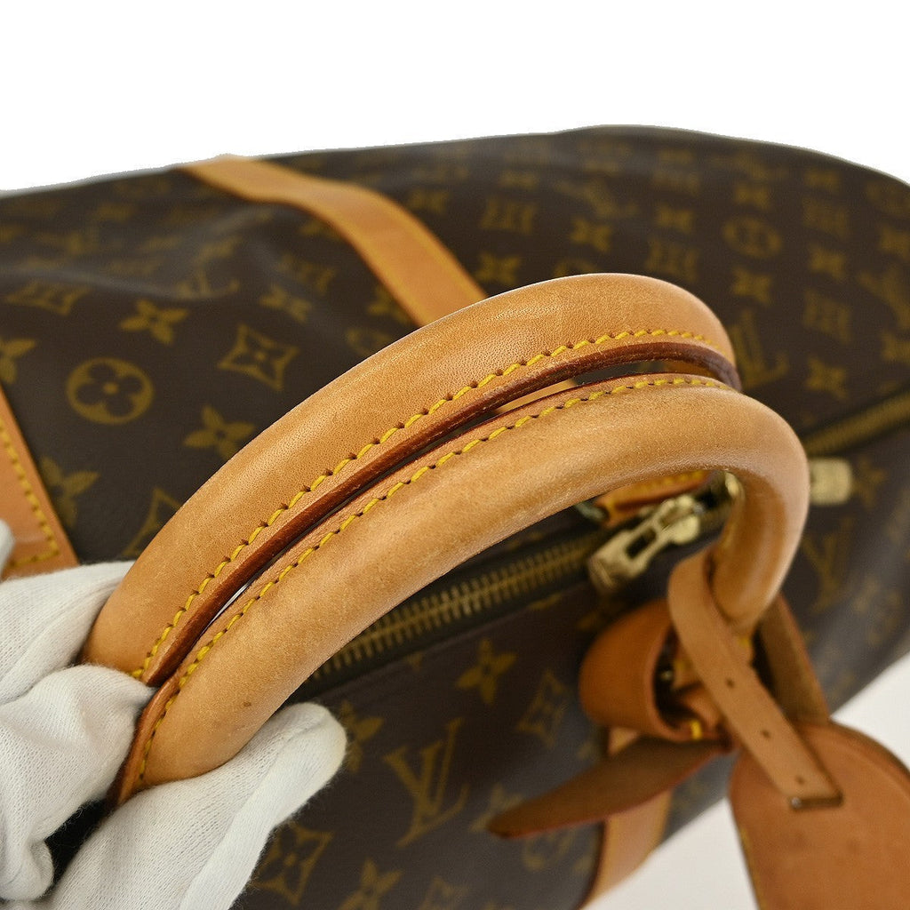 Louis Vuitton Keepall Bag Monogram Canvas Brown Canvas Travel Bag