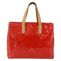 Louis Vuitton Reade Handbag Monogram Vernis Red Patent_Leather Handbag