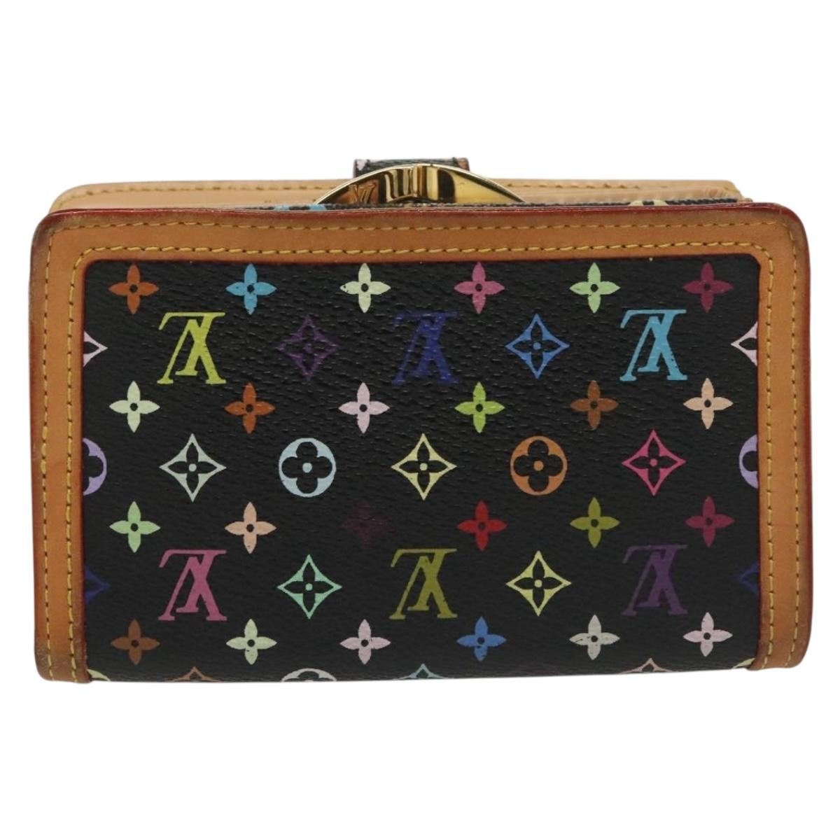 Louis Vuitton Portefeuille Viennois Monogram Canvas Black Canvas Wallets Accessory