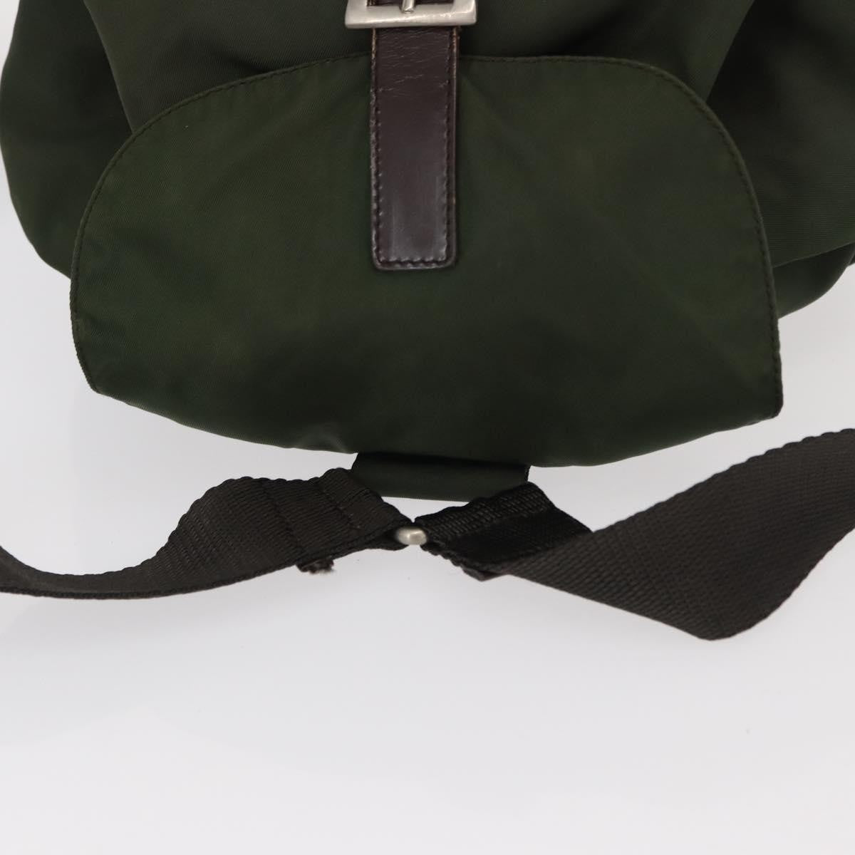 Prada Front Pocket Backpack Tessuto Khaki Nylon Backpack Bag