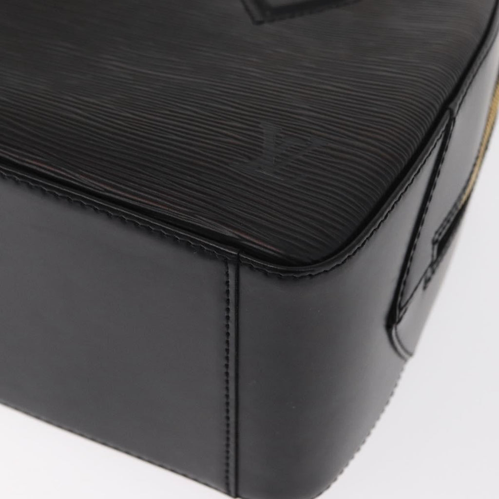 Louis Vuitton Sablons Handbag Epi Leather Black Leather Handbag