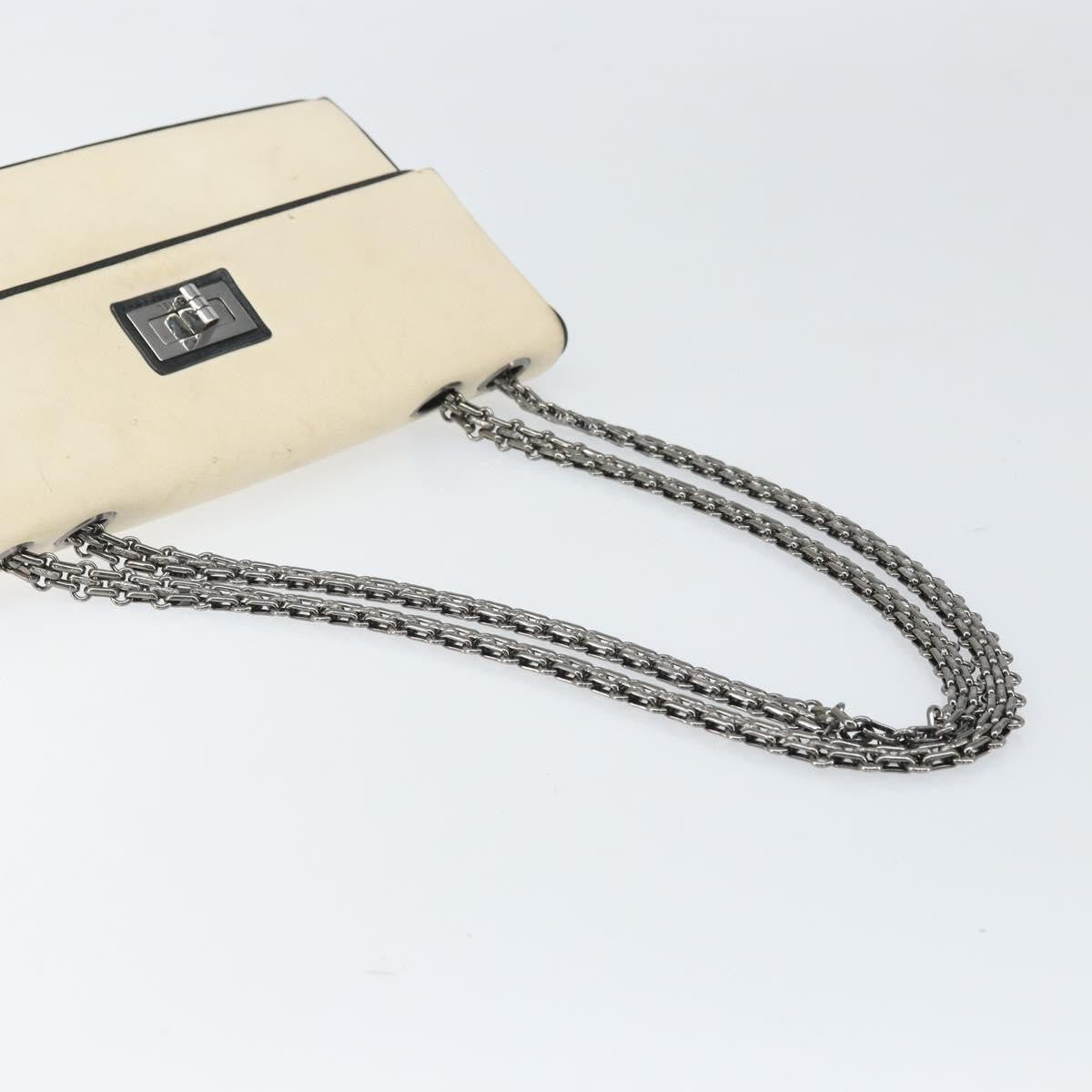 Chanel 2.55 Shoulder Bag Leather White Leather Shoulder Bag Bag