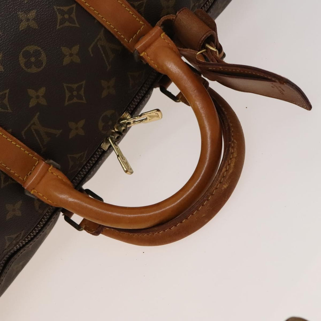 Louis Vuitton Keepall Bandouliere Bag Monogram Canvas Brown Canvas Travel Bag