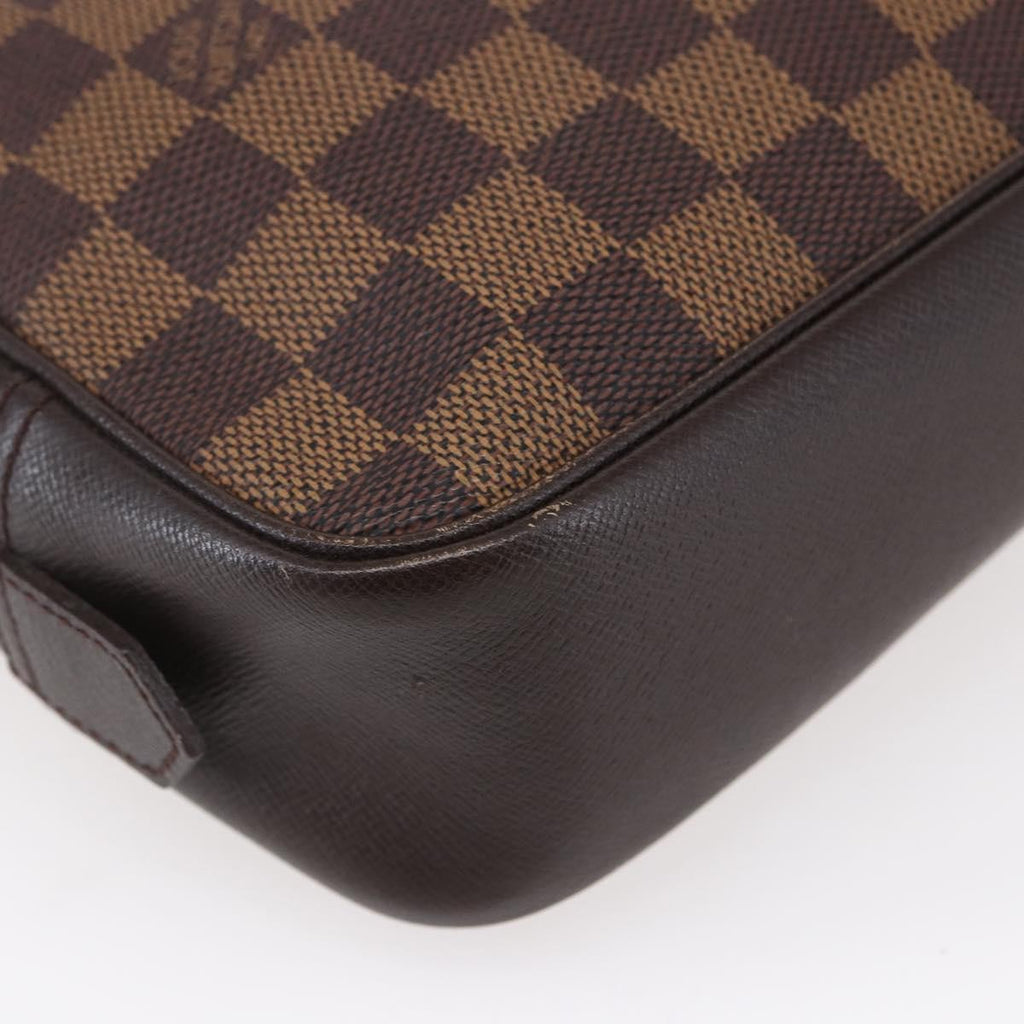 Louis Vuitton Trousse Toilette Damier Canvas Brown Canvas Clutche & Pouche Bag