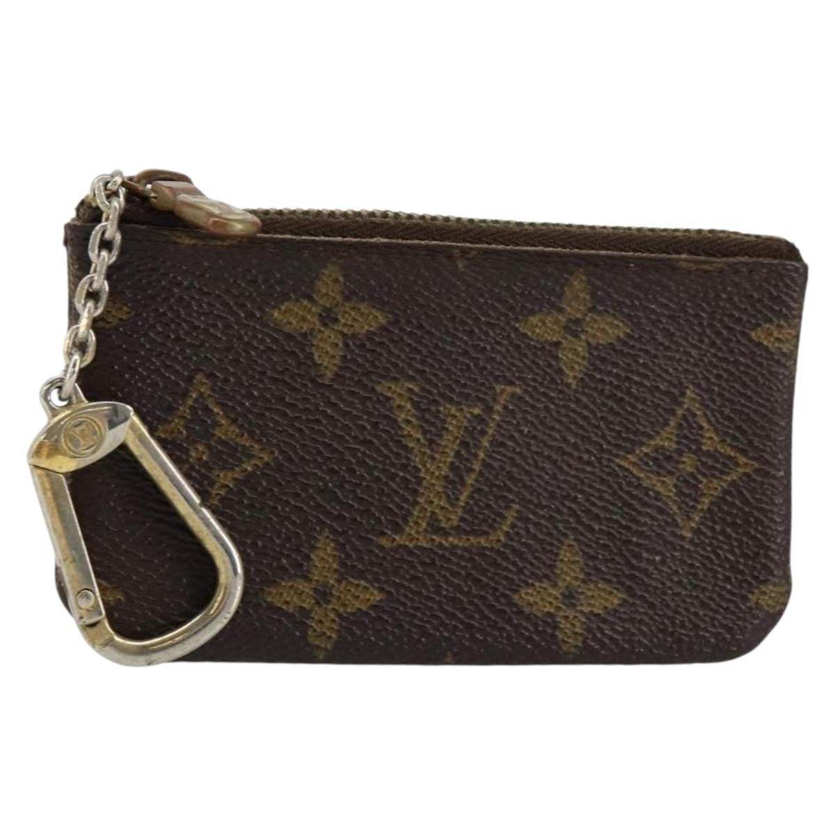 Louis Vuitton Pochette Clés Monogram Canvas Brown Canvas Wallets Accessory