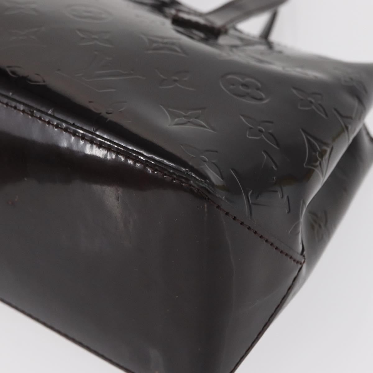 Louis Vuitton Wilshire Handbag Monogram Vernis Burgundy Patent_Leather Handbag