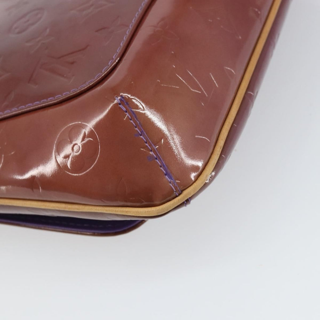 Louis Vuitton Thompson Street Handbag Monogram Vernis Purple Patent_Leather Shoulder Bag