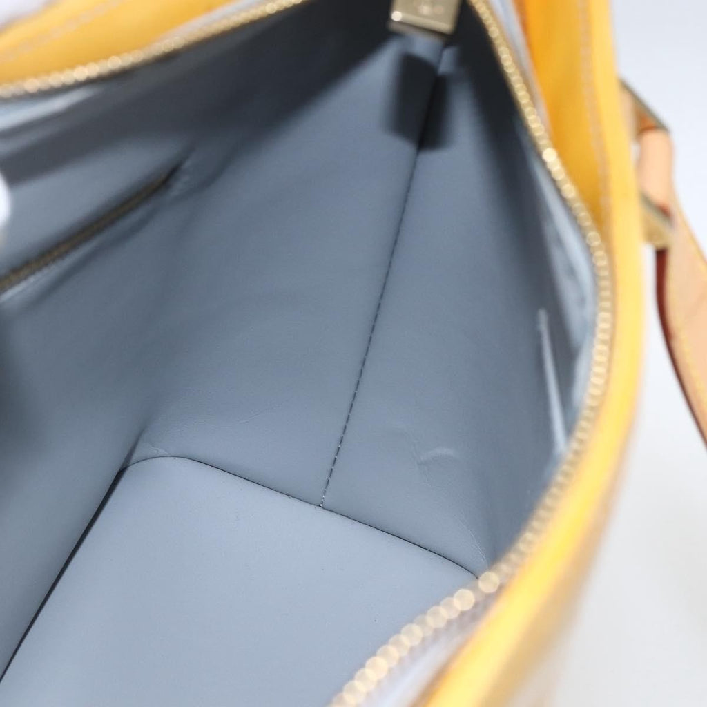 Louis Vuitton Houston Handbag Monogram Vernis Yellow Patent_Leather Tote Bag