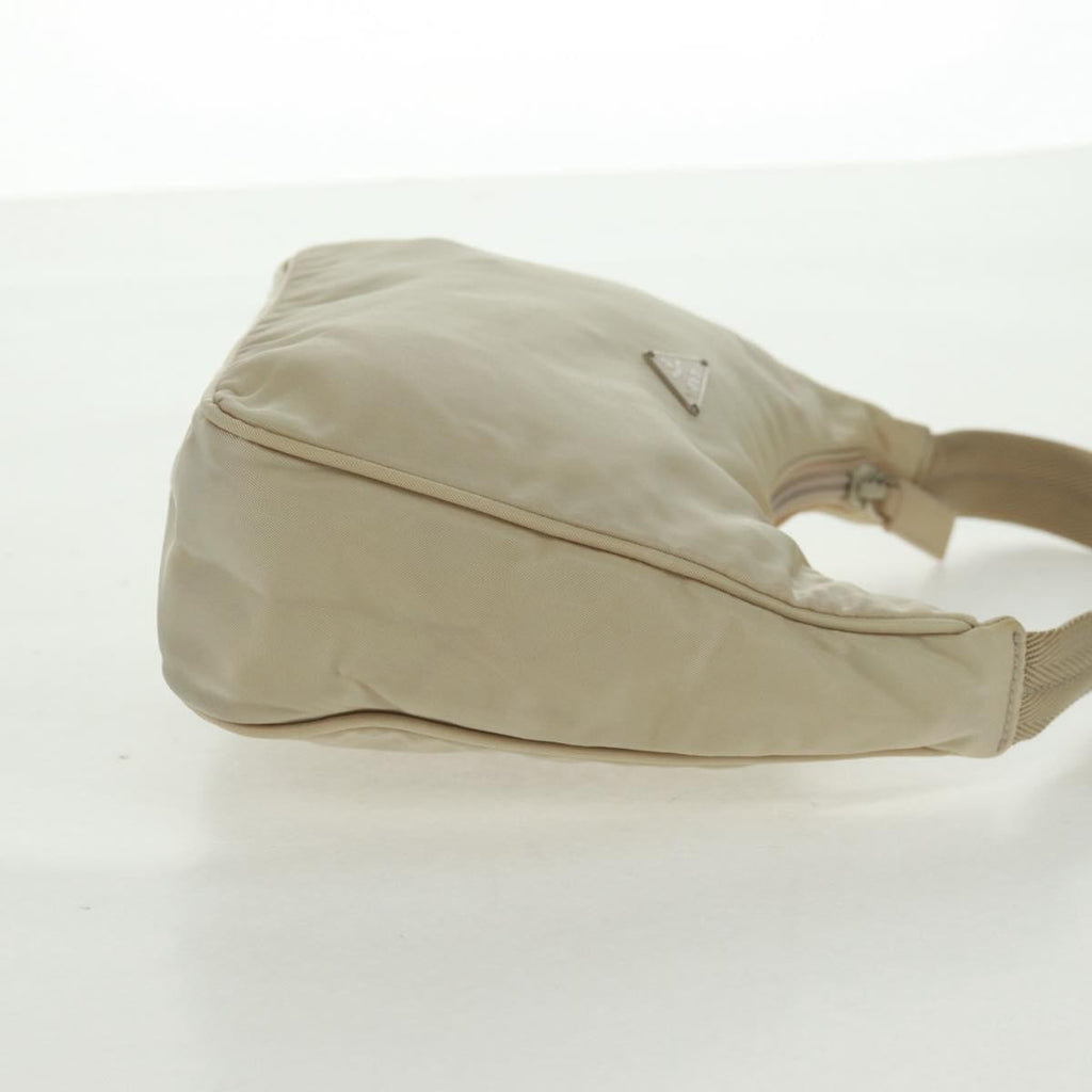 Prada Hobo Tessuto Beige Nylon Handbag