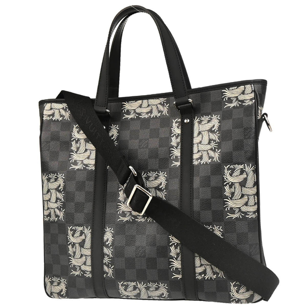 Louis Vuitton Tadao Handbag Limited Edition Nemeth Damier Graphite Gray Canvas Tote Bag