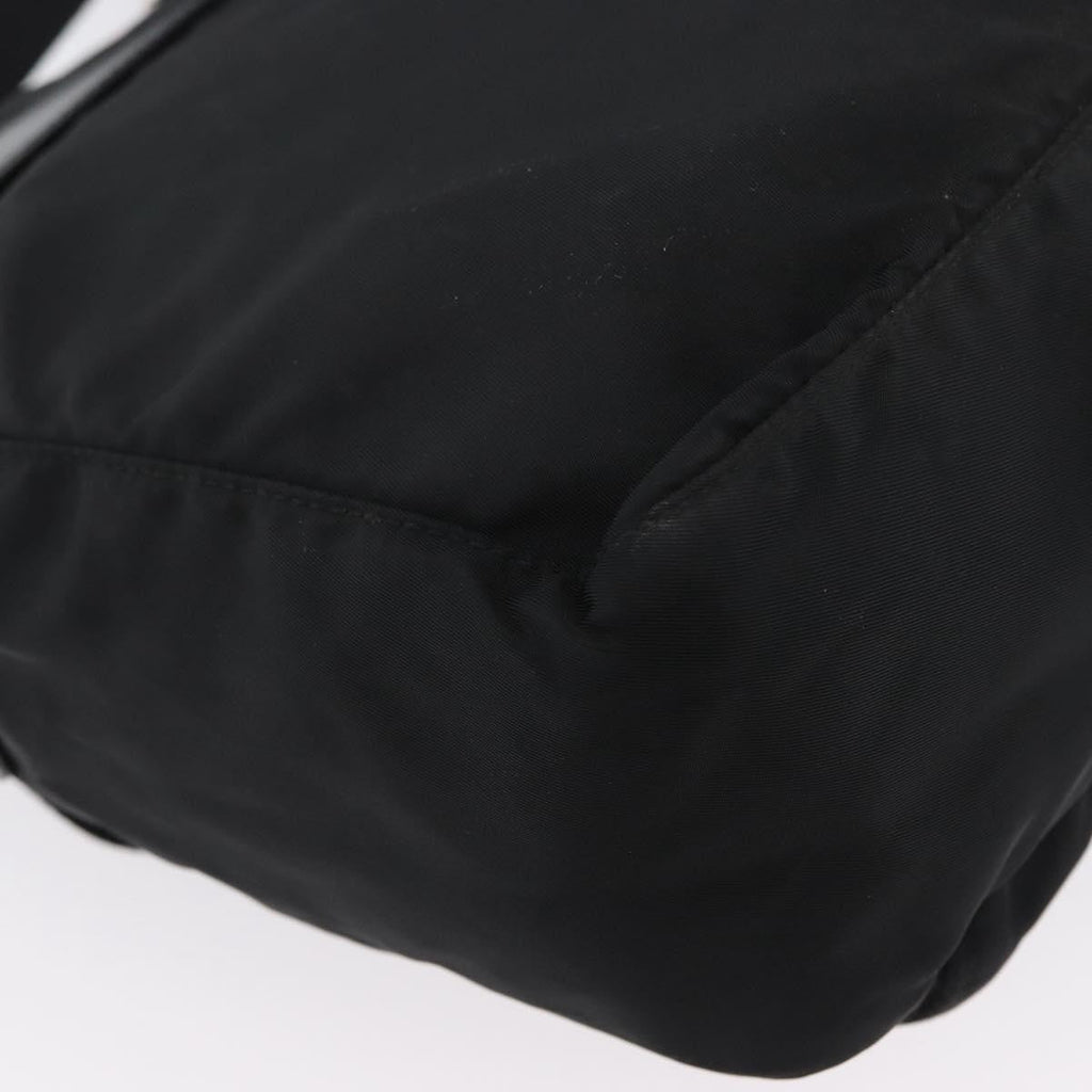 Prada Buckle Messenger Bag Tessuto Black Nylon Shoulder Bag Bag
