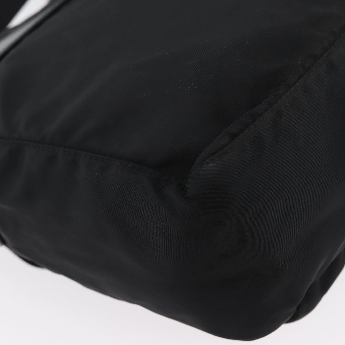 Prada Buckle Messenger Bag Tessuto Black Nylon Shoulder Bag Bag