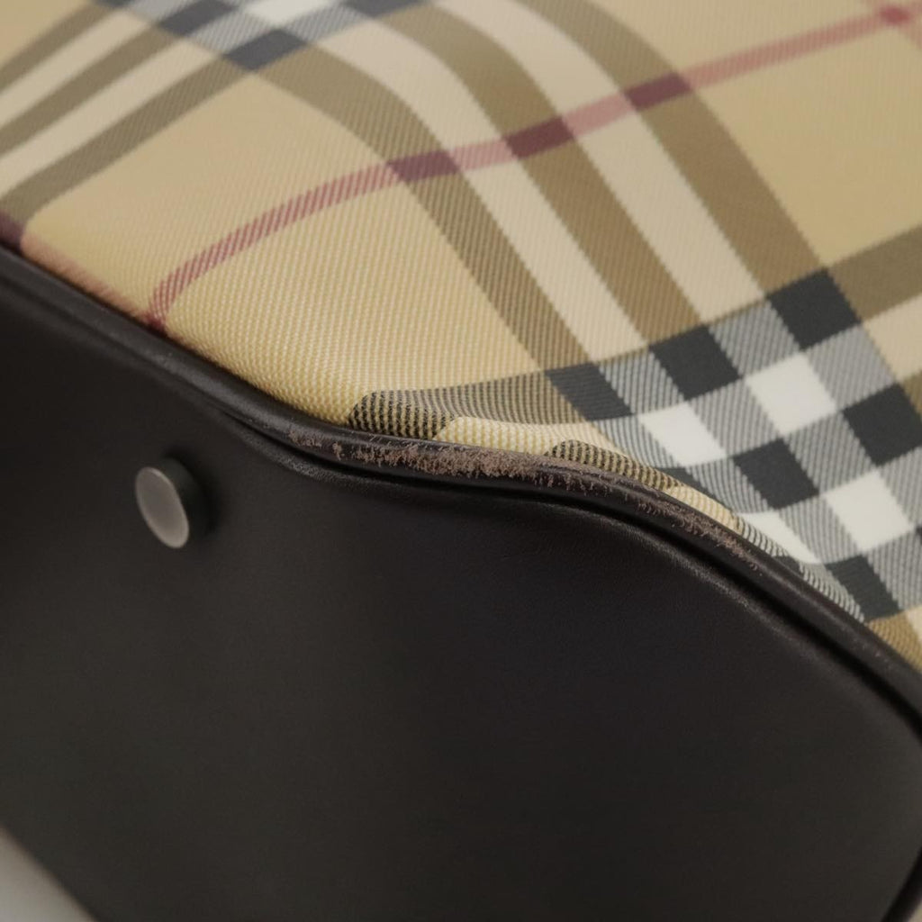 Burberry Nova Check Handbag Nova Check Canvas And Leather Beige Canvas Handbag