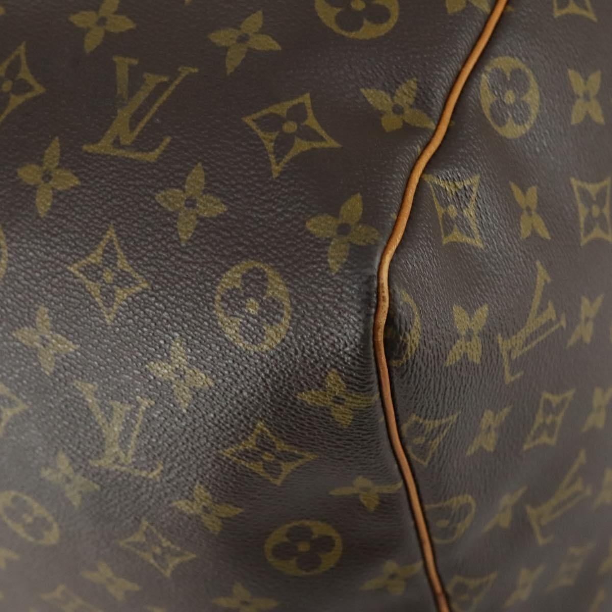 Louis Vuitton Keepall Bag Monogram Canvas Brown Canvas Travel Bag